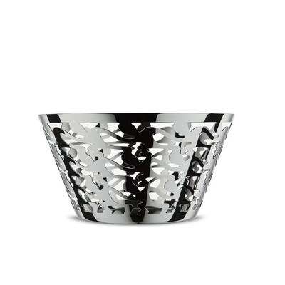 ethno perforated fruit bowl in 18/10 stainless steel